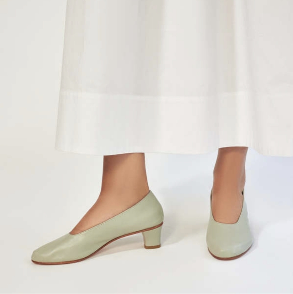 Martiniano Glove High Heel in Sage 37